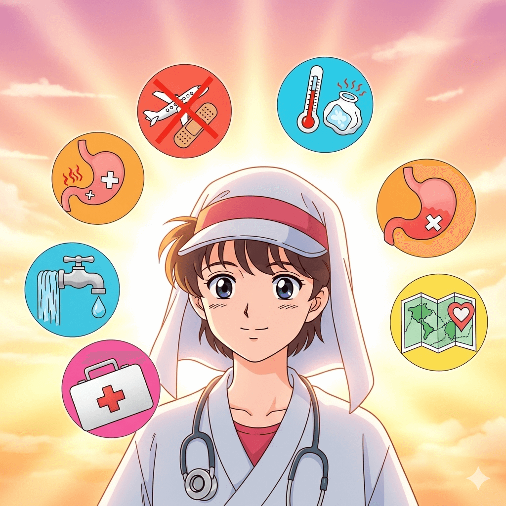 여행지에서 겪는 갑작스러운 건강 문제, 대처법은?